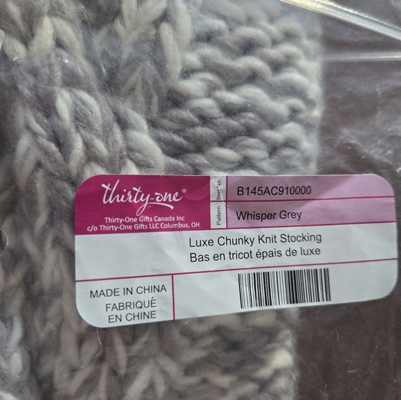 Thirty-One Knit Stocking - Picture 3 of 3